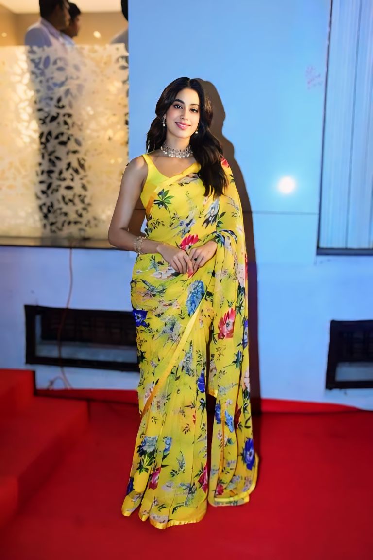 Flaunt Effortless Grace with the Trendy Yellow One-Minute Wear Georgette Saree