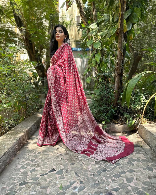 Soft Mul Mul Cotton Ready To Wear Saree – Pocketed Style for Everyday Grace