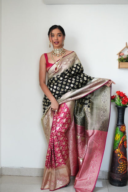 Luxurious Green Silk Kanjivaram Saree - Ready to Wear, Perfectly Draped