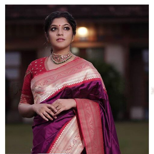 Drape in Elegance With Cadmium Violet Silk Saree for Every Celebration