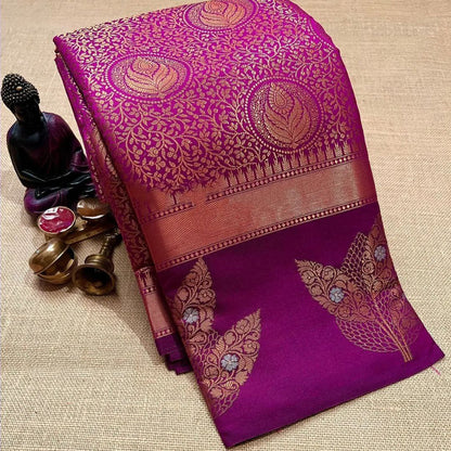 Stunning Multicolor Kanjivaram Silk Saree with Artistic Patterns and Elegant Border