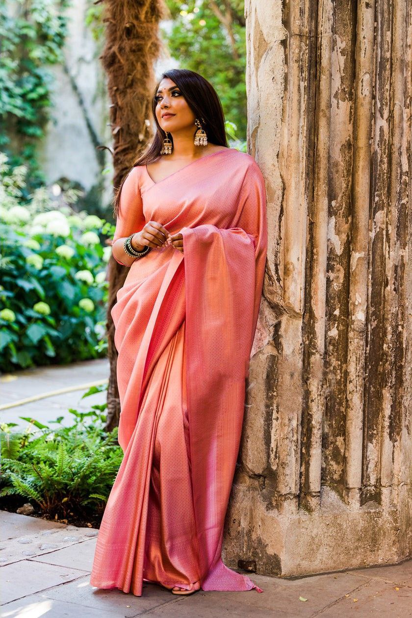 Effortless Charm: Light Pink Silk Saree for Every Occasion